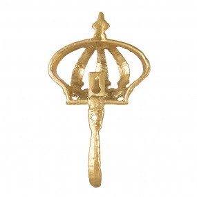 26Y5547 Wall Hook Crown 17 cm Gold colored Iron