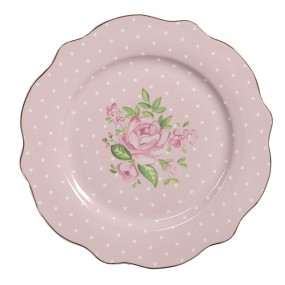 2SWRDP-1 Breakfast Plate Ø 20 cm Pink Porcelain Roses Plate