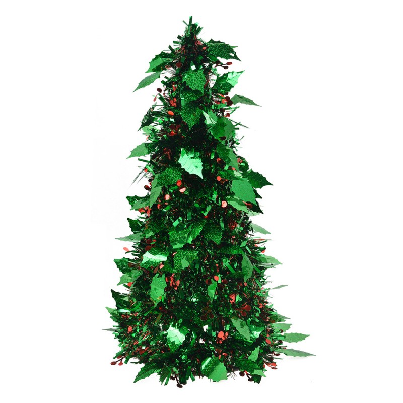 65509 Christmas Decoration Christmas Trees Ø 21x50 cm Green Plastic