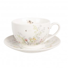 2WFFKS Cup and Saucer 250 ml White Porcelain