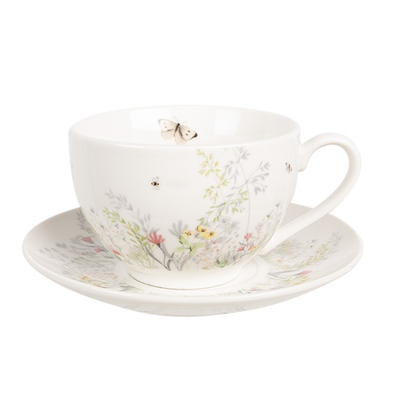 WFFKS Cup and Saucer 250 ml White Porcelain