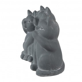 26TE0475 Figurine Cat 22x10x16 cm Grey Stone Home Accessories