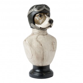 26PR1161 Beeld Hond 24x26x51 cm Wit Polyresin Woonaccessoires