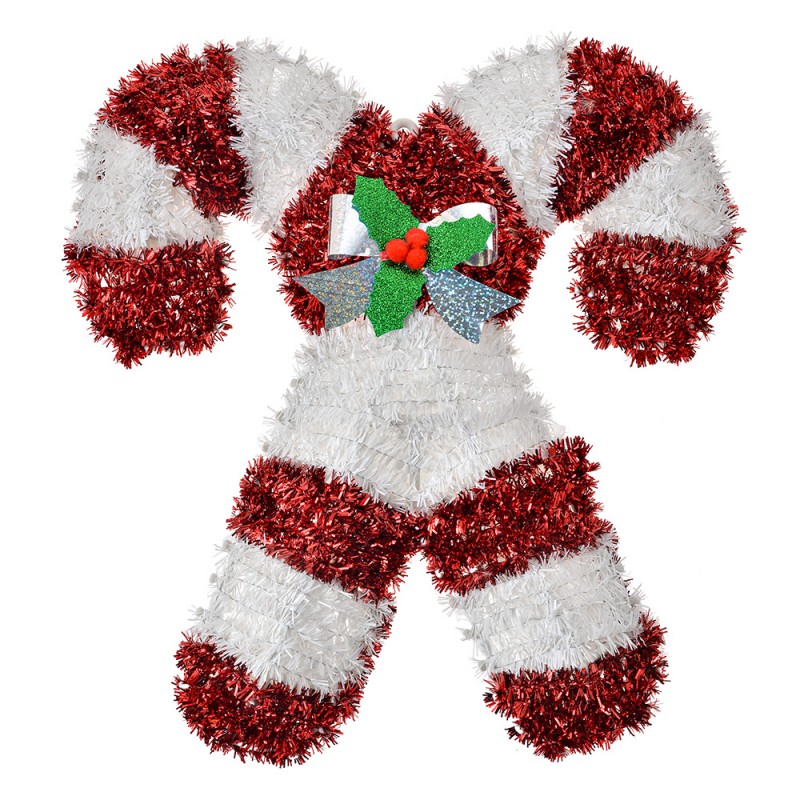 65565 Christmas Decoration Candy Cane 32x3x36 cm Red White Plastic