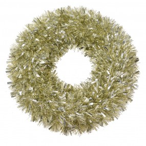 265524 Christmas wreath Ø 45 cm Gold colored Plastic