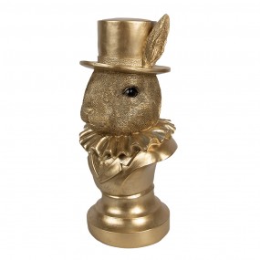 26PR4141 Figurine Rabbit 35 cm Gold colored Polyresin