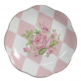 2SWRKS-1 Cup and Saucer 200 ml Pink White Porcelain Roses