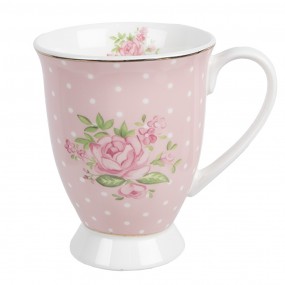 2SWRMU-2 Mug 300 ml Pink Purple Porcelain Roses Drinking Cup