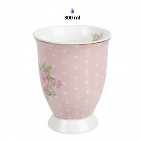 2SWRMU-2 Mug 300 ml Rose Violet Porcelaine Roses Gobelet