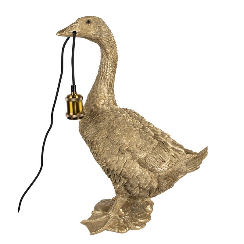 5LMP671 Table Lamp Goose 42x23x60 cm Gold colored Polyresin Desk Lamp