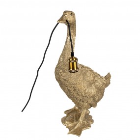 25LMP671 Table Lamp Goose 42x23x60 cm Gold colored Polyresin Desk Lamp