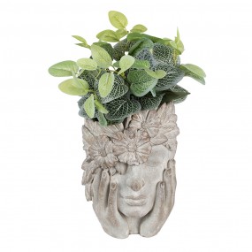 26TE0500 Indoor Planter Woman 27x22x31 cm Grey Stone Flower Pot
