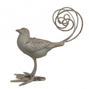 26Y5589 Decorative Figurine Bird 17x10x20 cm Green Iron