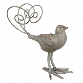 26Y5589 Figurine décorative Oiseau 17x10x20 cm Vert Fer