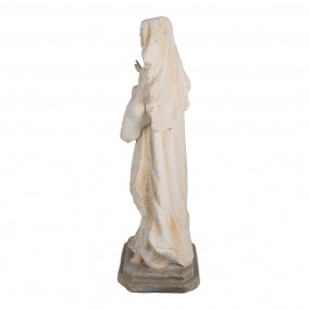 25MG0042 Figurine Marie 55 cm Beige Matériau céramique