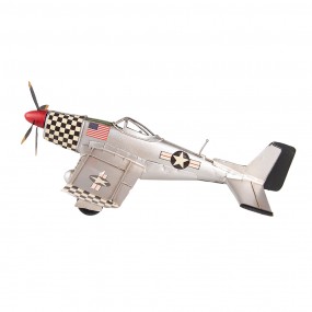 26Y4964 Dekorative Miniatur 35x32x13 cm Grau Eisen Miniaturflugzeug