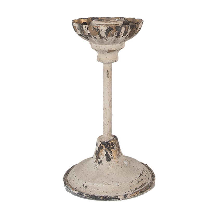 6Y5453 Candle holder 16 cm Beige Iron Candle Holder