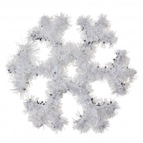 265570 Christmas Decoration Snowflake 29x29x1 cm White Plastic