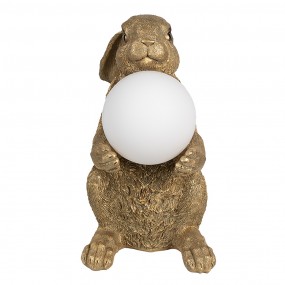 26LMP790 Table Lamp Rabbit 27x19x35 cm Gold colored Polyresin