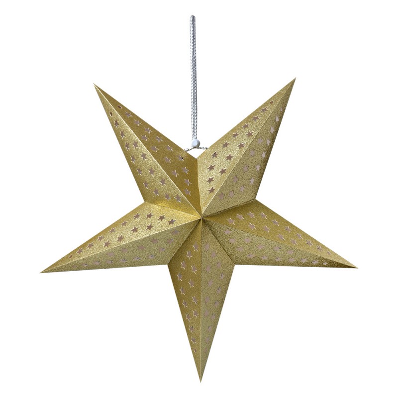 6PA0512L Hanging star 60x22x60 cm Gold colored Paper
