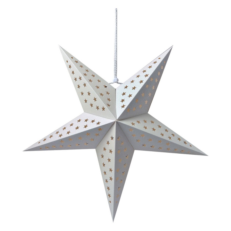 6PA0512LW Hanging star 60x22x60 cm White Paper