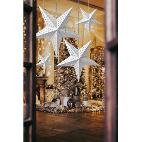 26PA0512LW Hanging star 60x22x60 cm White Paper