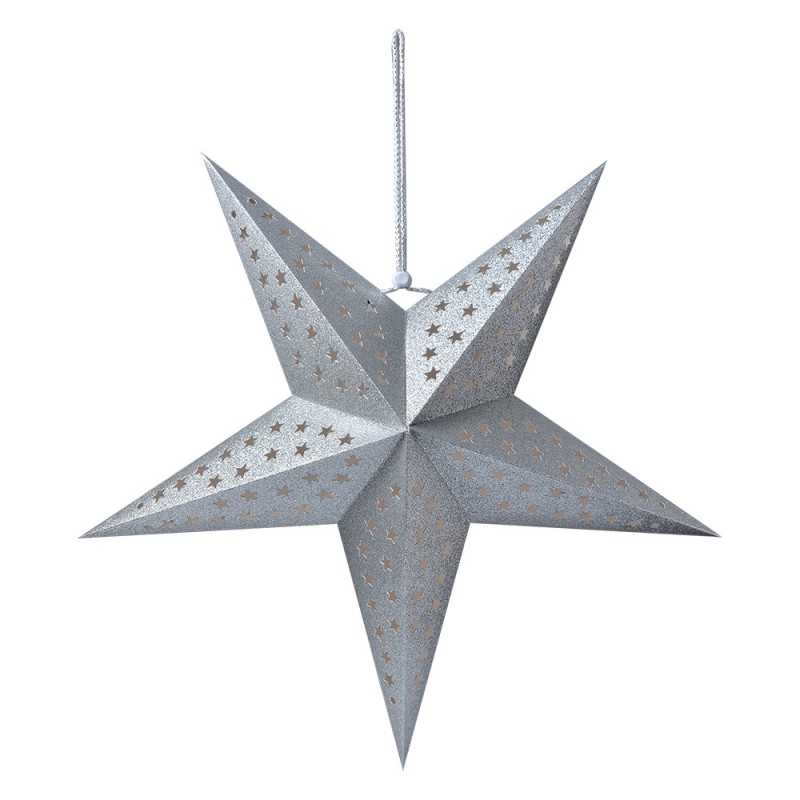 6PA0512LZI Hanging star 60x22x60 cm Silver colored Paper