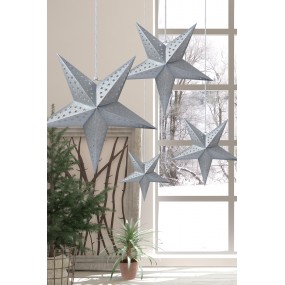 26PA0512LZI Hanging star 60x22x60 cm Silver colored Paper