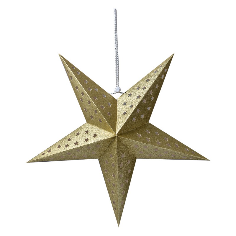 6PA0512M Hanging star 45x15x45 cm Gold colored Paper