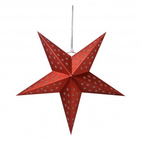 26PA0512MR Hanging star 45x15x45 cm Red Paper