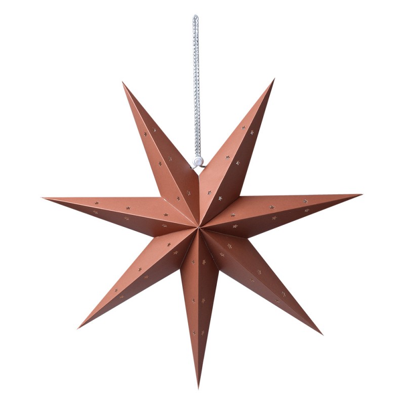6PA0514M Hanging star 45x15x45 cm Brown Paper