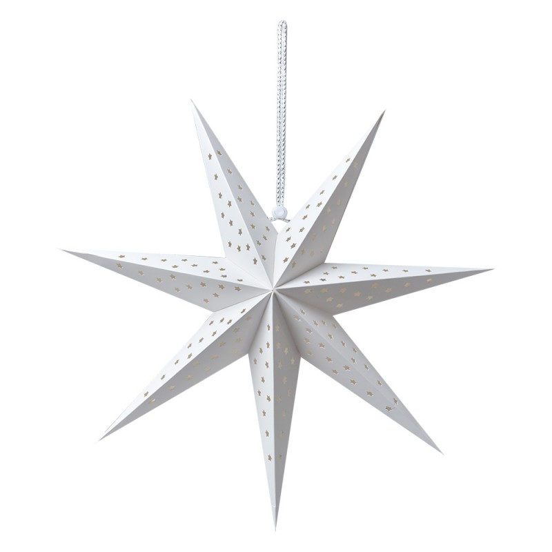 6PA0515M Hanging star 45x15x45 cm White Paper