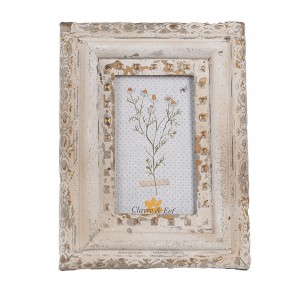 22F1100 Photo Frame 10x15 cm Beige Iron Glass Picture Frame