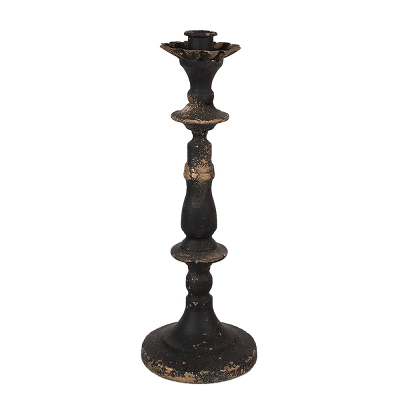 6Y5454 Candle holder 30 cm Black Gold colored Iron Candle Holder