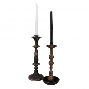 26Y5455 Kerzenständer 25 cm Schwarz Eisen Kerzenständer