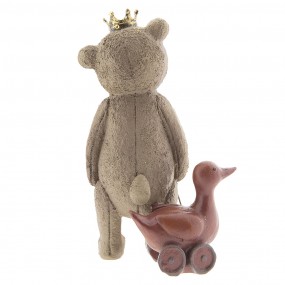 26PR2404 Statuetta decorativa Orso 13 cm Marrone Poliresina Accessori per la casa