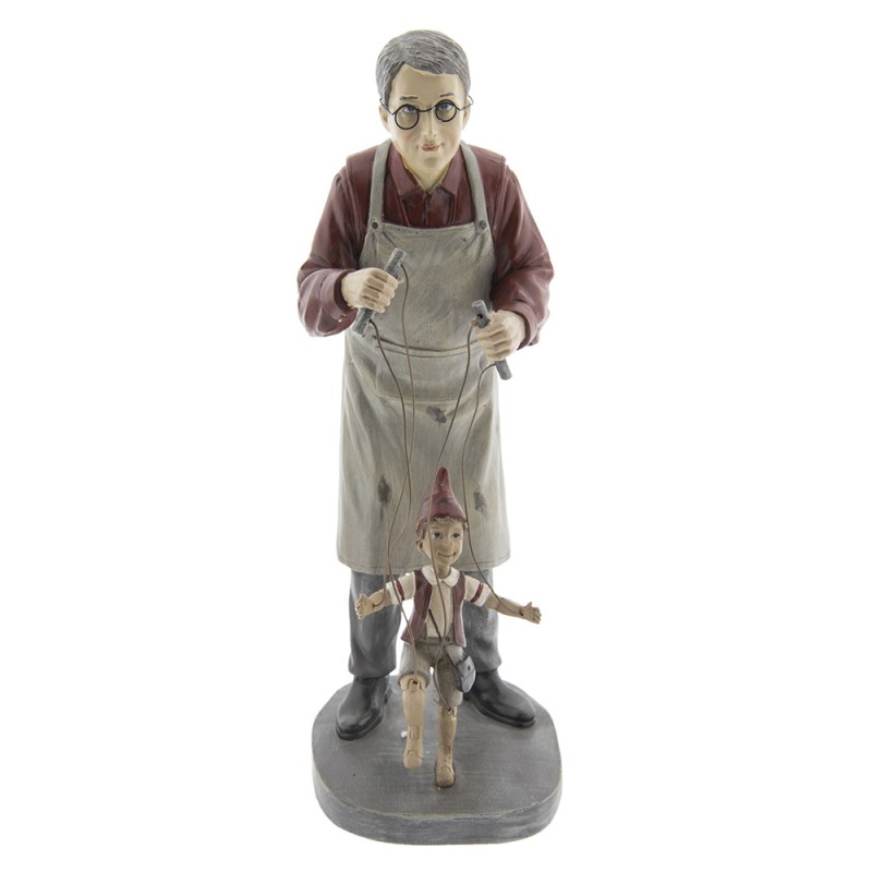 6PR2417 Figurine Pinocchio 36 cm Gris Polyrésine Accessoires de maison