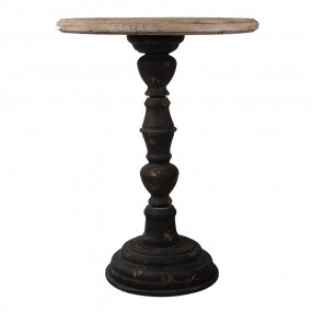 250504 Table d'appoint Ø 57x75 cm Marron Bois Fer Rond