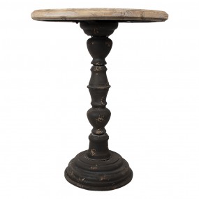 250504 Table d'appoint Ø 57x75 cm Marron Bois Fer Rond