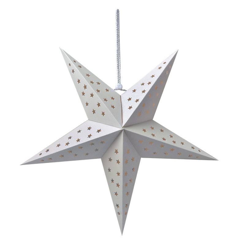 6PA0512MW Hanging star 45x15x45 cm White Paper