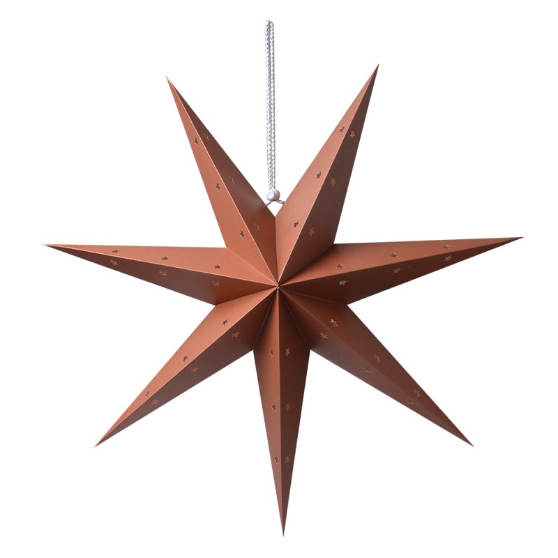 6PA0514L Hanging star 60x22x60 cm Brown Paper