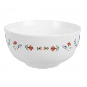 2CARYBO Soup Bowl 500 ml White Ceramic Rooster Serving Bowl