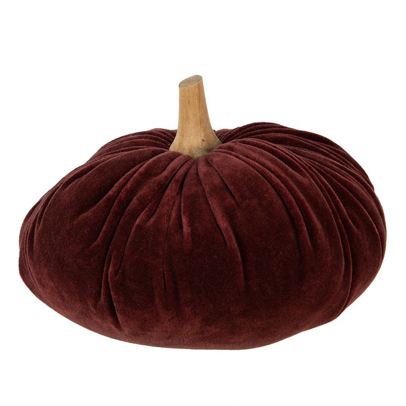 65415 Decoration Pumpkin Ø 25x16 cm Red Fabric