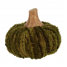 265441 Decoration Pumpkin Ø 9x8 cm Green Fabric