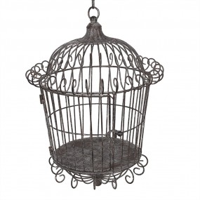 25Y1201 Décoration de cage Ø 36x47 cm Marron Gris Fer