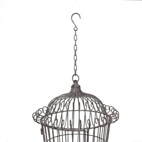 25Y1201 Décoration de cage Ø 36x47 cm Marron Gris Fer