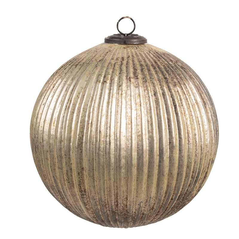 6GL4549XL Boule de Noël Ø 24 cm Couleur or Verre Décorations d'arbre de Noël