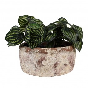 26TE0529L Planter Ø 23x11 cm Beige Brown Terracotta