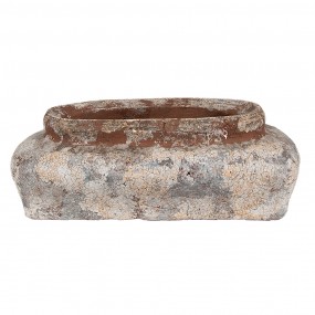 26TE0522M Planter 22x12x8 cm Beige Blue Terracotta