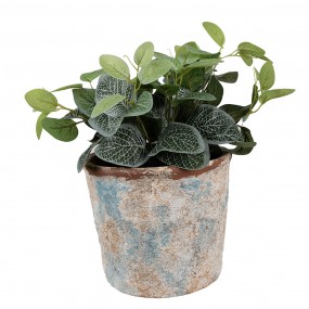 26TE0523L Bloempot Ø 23x20 cm Beige Blauw Terracotta